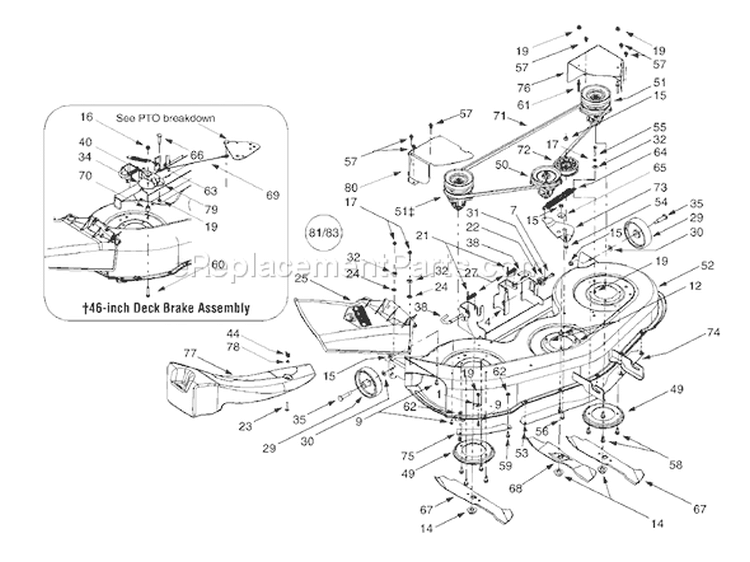 Page B Diagram and Parts List for 13AU604H401 1999 Yard Man Lawn Tractor